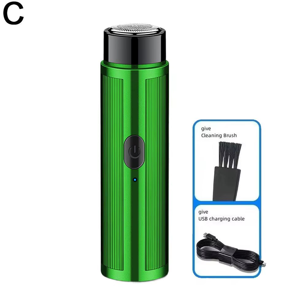 Mini Afeitadora eléctrica para hombres, máquina de afeitar portátil, cuchilla/barbera eléctrica para barba, recargable por USB, afeitadora para rostro y cuerpo, máquina de rasurar