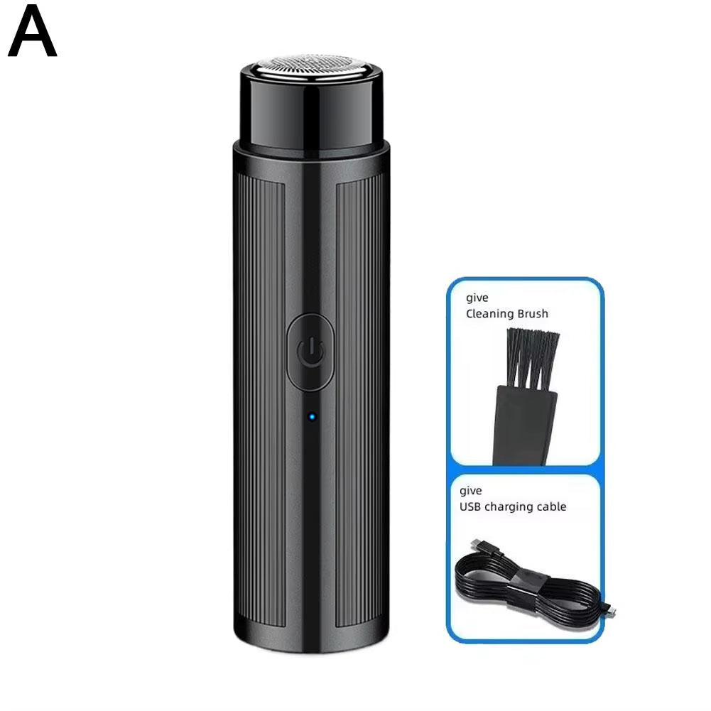 Mini Afeitadora eléctrica para hombres, máquina de afeitar portátil, cuchilla/barbera eléctrica para barba, recargable por USB, afeitadora para rostro y cuerpo, máquina de rasurar